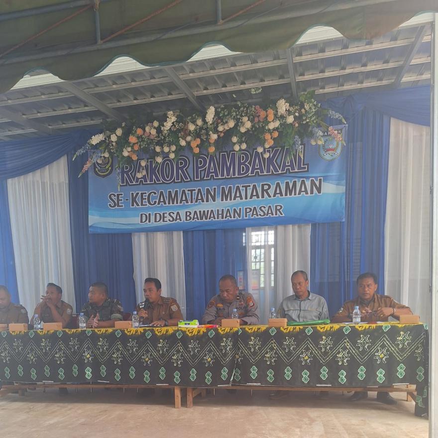 Pambakal Desa Surian menghadiri Rapat Koordinasi Pambakal Se Kecamatan Mataraman